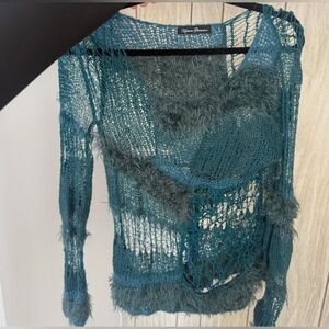 Hysteric Glamour Black and White Knit Sweater